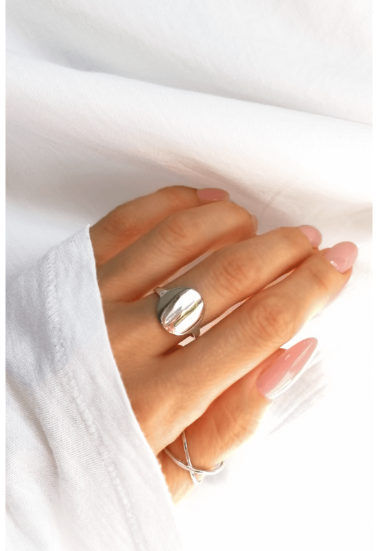 Körlap Minimalista Női Ezüst Gyűrű