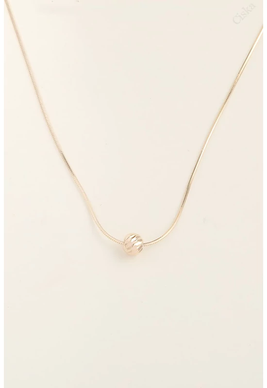 Rosegold Gömb Ezüst Nyaklánc